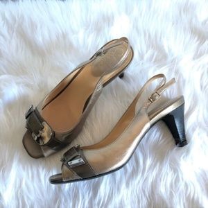 Cole Haan Eliana Open Toe Slingback Heels SZ 7